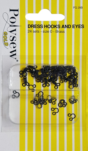 Dress Hooks And Eyes Size 0