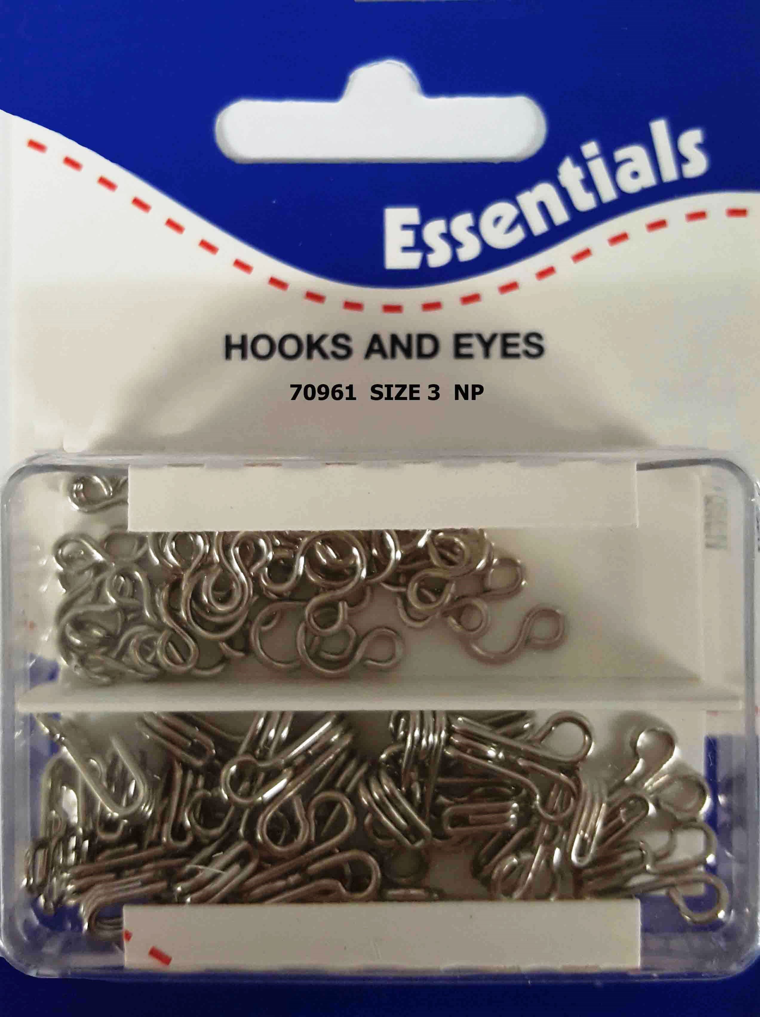 Hooks And Eyes Size 3