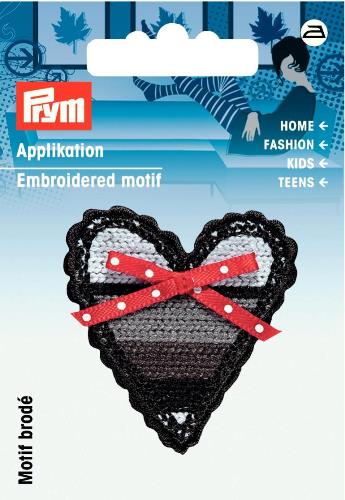 Prym Embroidered Heart Motif