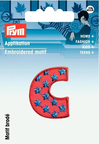 Prym Embroidered Letter 'C' Motif