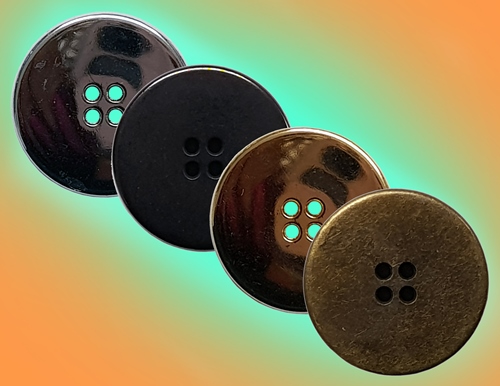 4-HOLE METAL BUTTON