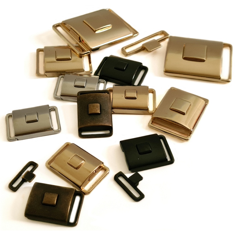 Metal Button Release Buckle