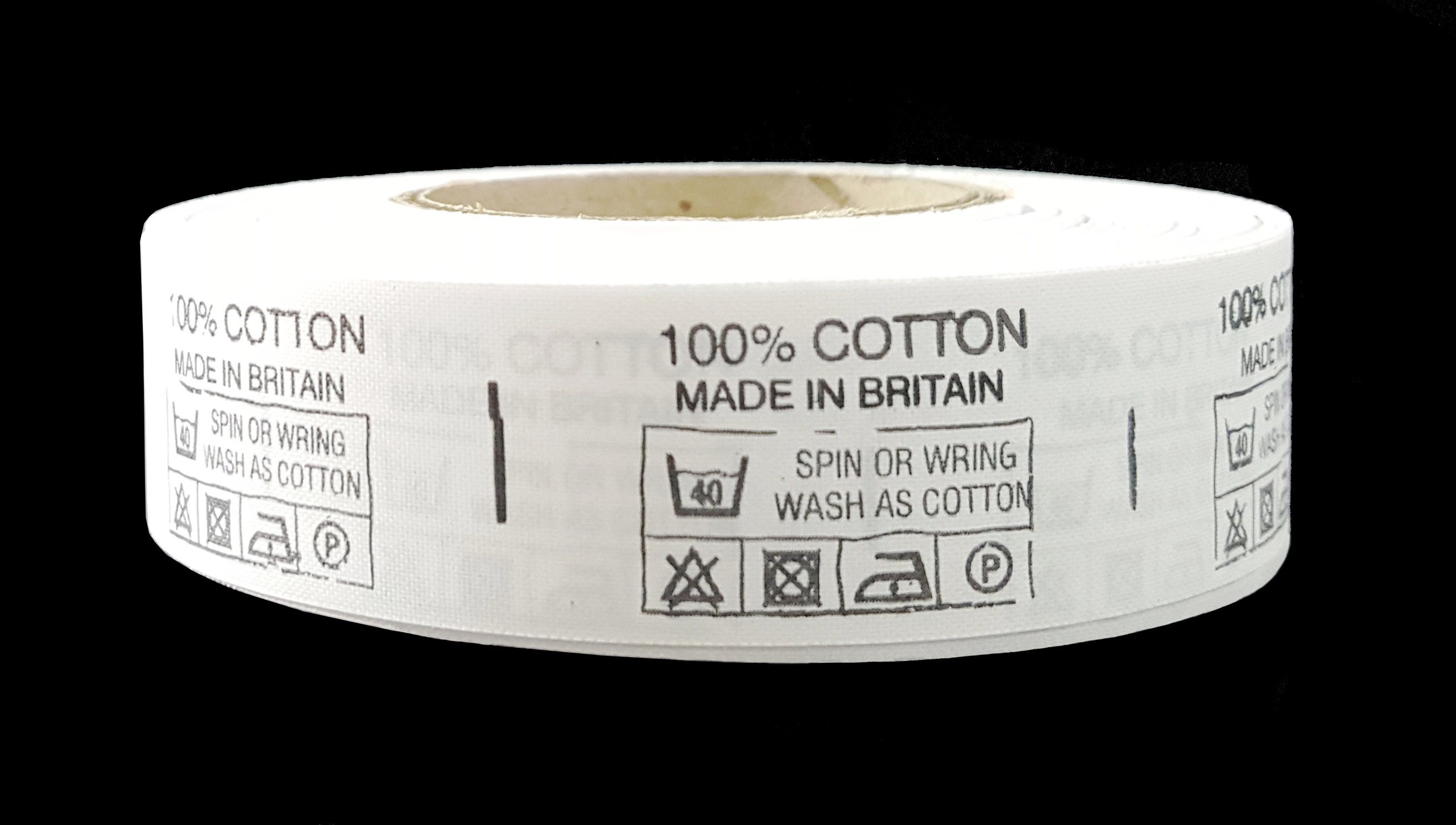 100% Cotton Made In Britain, Care Labels