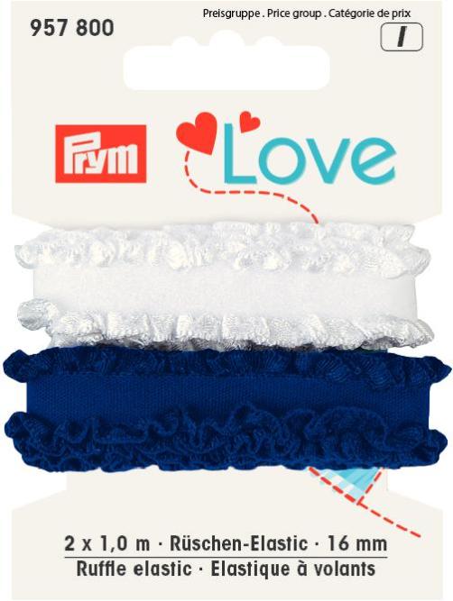 Prym Ruffle Elastic 2x1m of 16mm