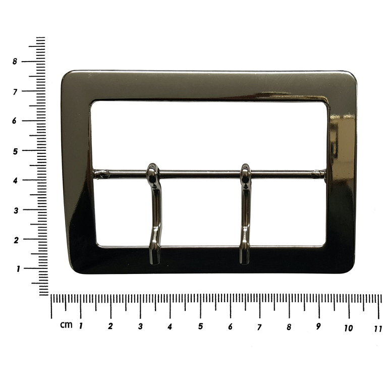 75mm Double Prong Metal Buckle