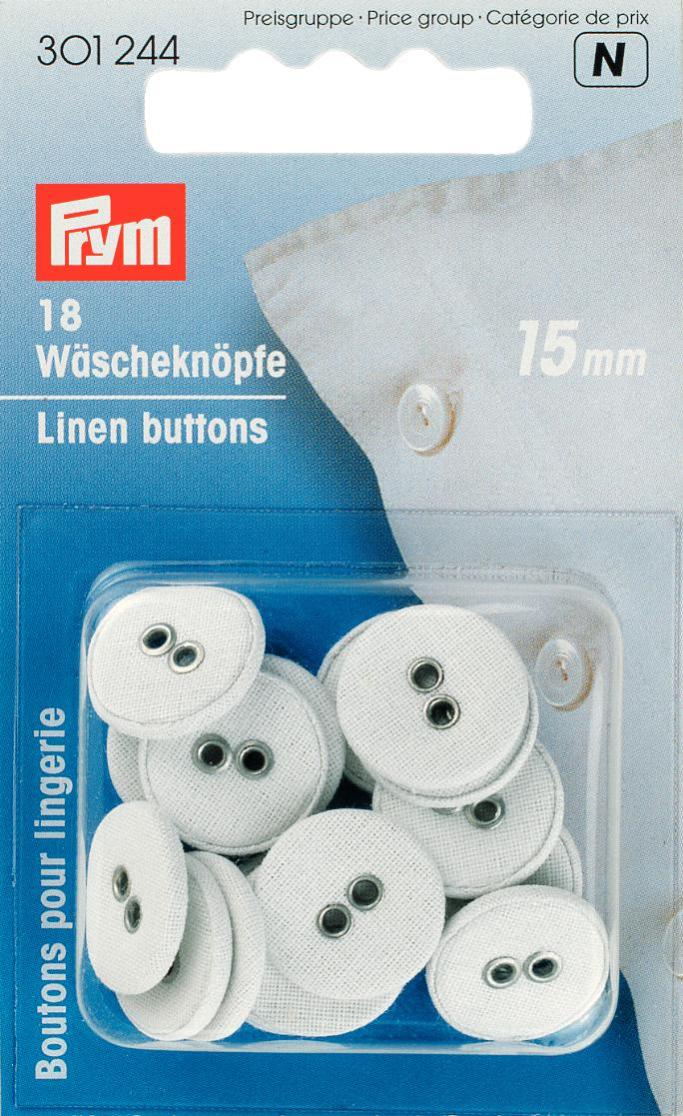 Prym 2-Hole Linen Covered Buttons