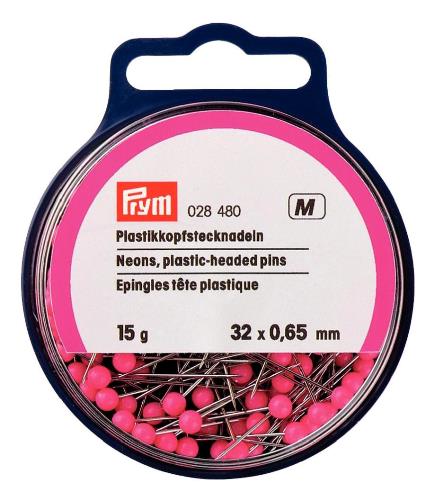Prym Neon, Plastic-Headed Pins