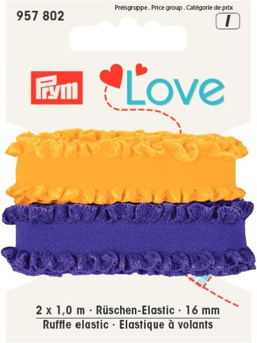 Prym Ruffle Elastic 2x1of 16mm