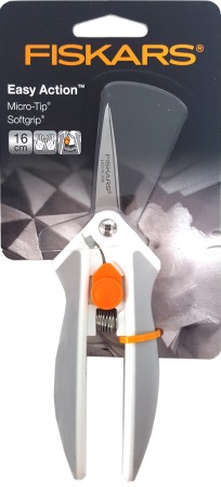 Fiskars 16cm Easy Action Micro-Tip Softgrip