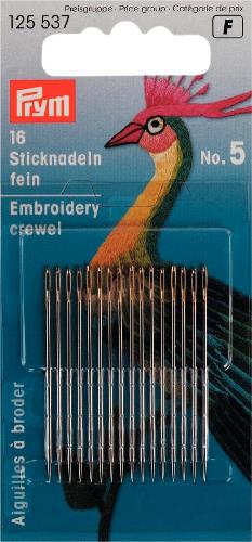 Prym Embroidery Crewel Needles