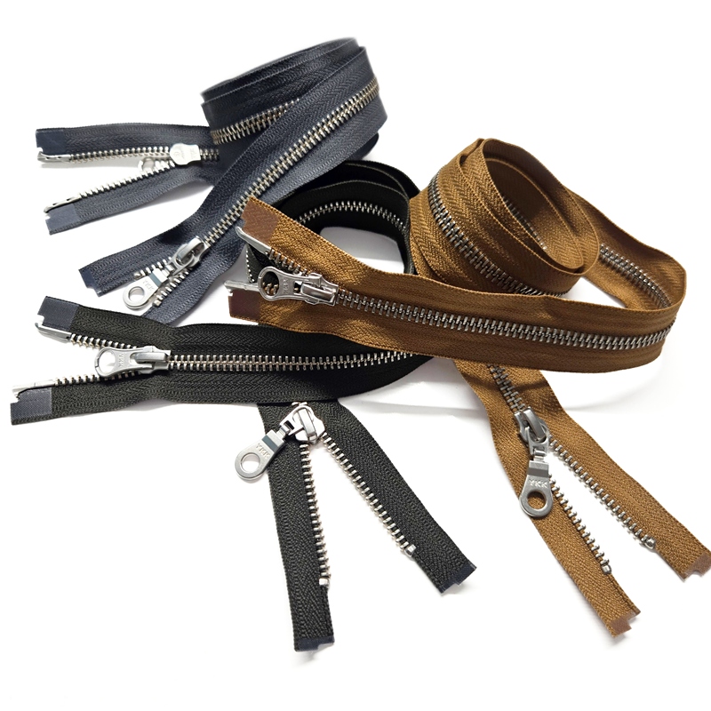 YKK No.5 Nickel 2/Way Open End Zips