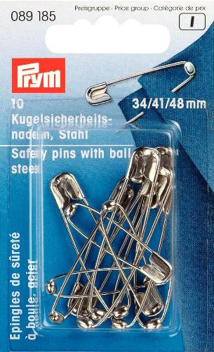 Prym Safety Pins with Ball Steel