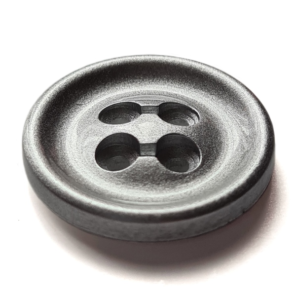 4-Hole Silver Plastic Button