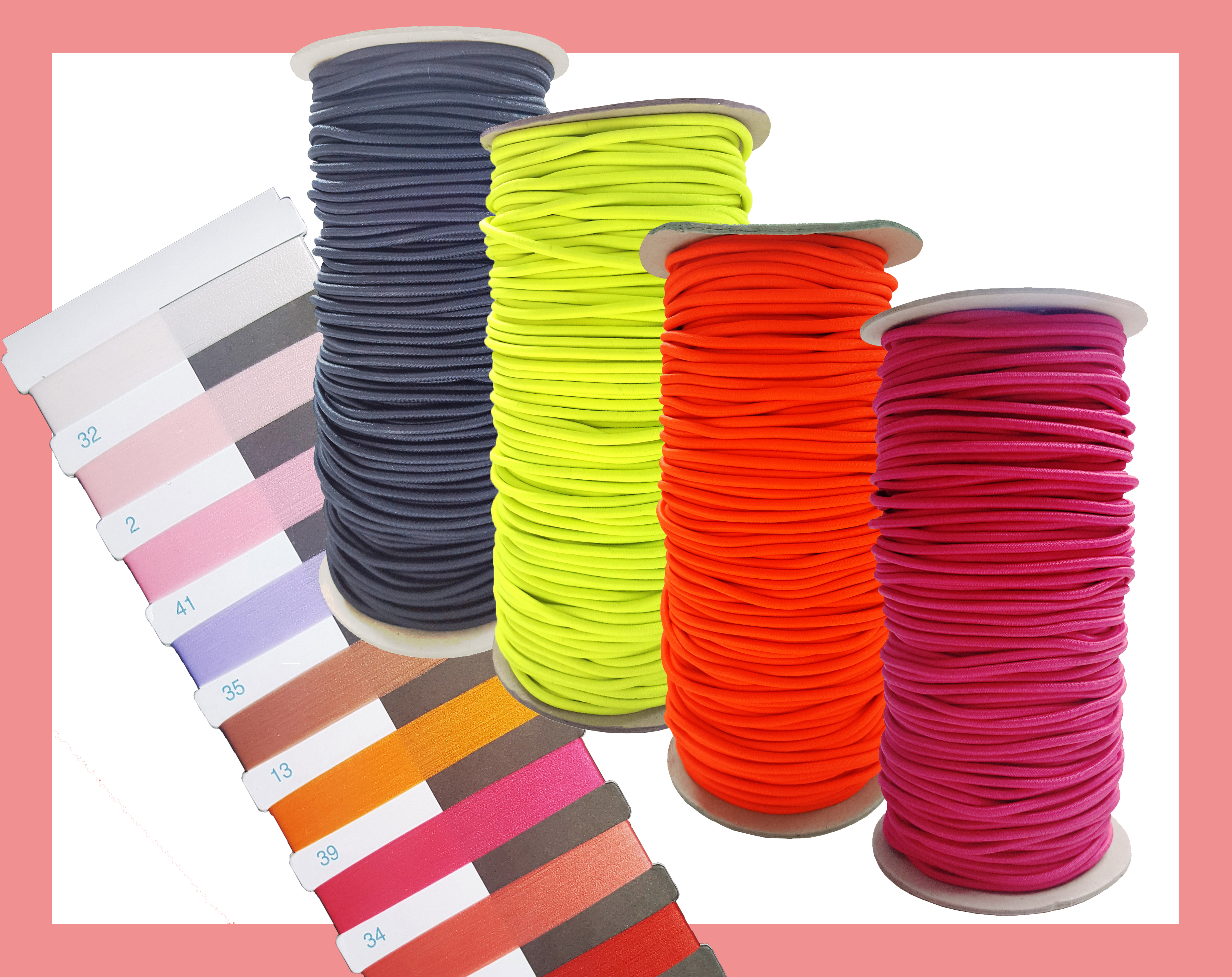 Rounded shock cord elastic (3mm)
