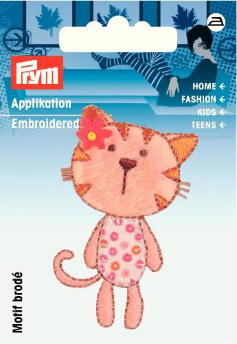 Prym Embroidered Cat Motif