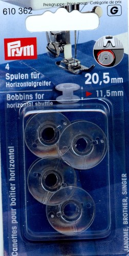 Prym Plastic Machine Bobbins