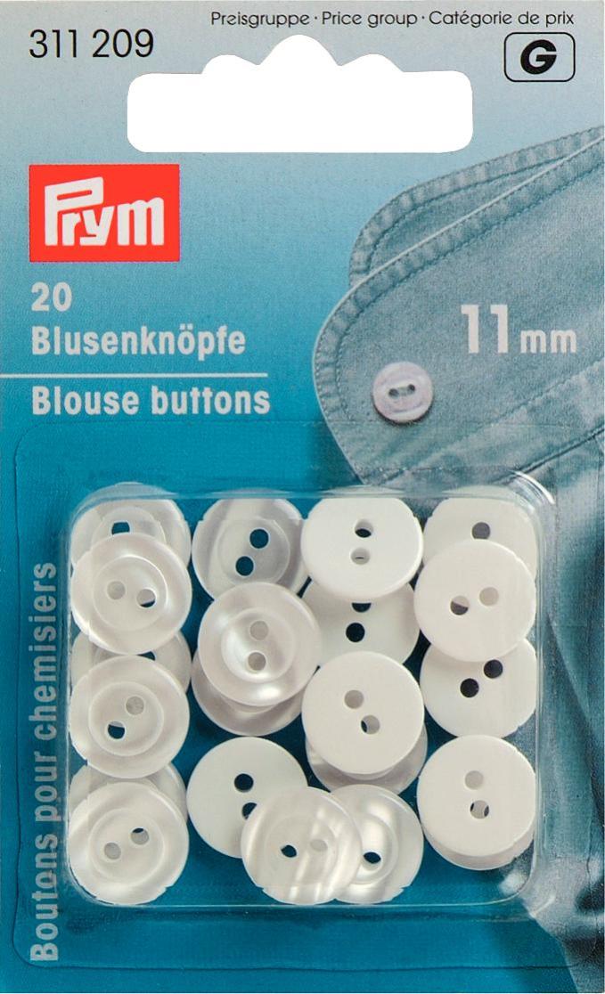 Prym 2-Hole Blouse Buttons