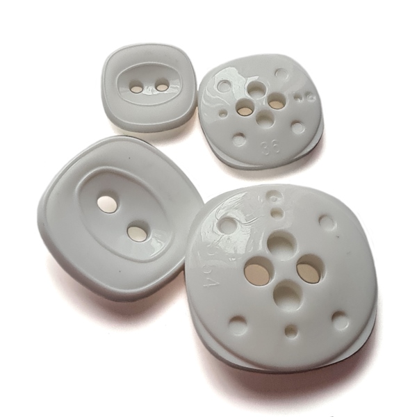 2-Hole Square Plastic Button