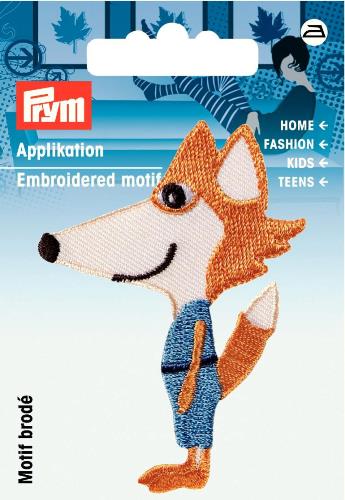 Prym Embroidered Fox Motif